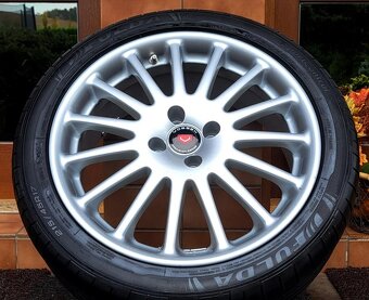 Alu R17 4x100 + letné pneu 215/45, Renault Kia - 3
