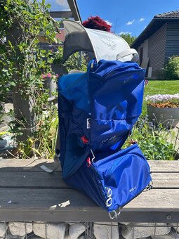 Turisticky nosic Osprey Poco LT – top stav + rain cover - 3