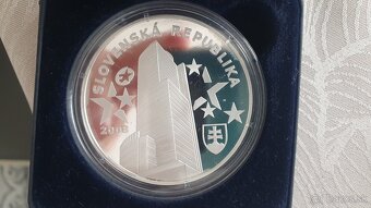 Strieborna minca 1000SK - rozlucka so slovenskou korunou - 3