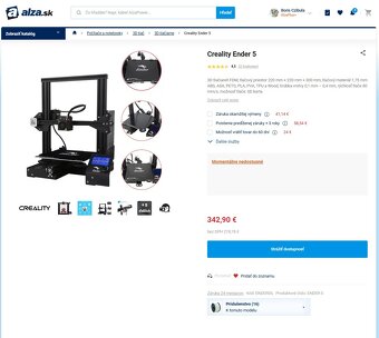 3D Tlačiareň Creality Ender 5 - 3