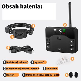 2v1 Bezdrôtový elektrický oplotok + výcvikový obojok . - 3
