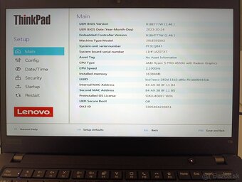 Lenovo T14 Ryzen 5 Pro 4650U - 16GB - 512GB - 3