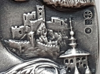 Ag medaila Človek grafik / Zo slovenských hradov - 3