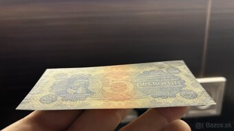 Bankovky 1.ČSR 5 korun 1921 Komenský - 3