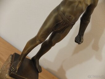 BRONZOVÁ POSTAVA-HANS KECK KOLEM 1900 - 3