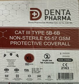 Ochranný pracovný oblek Denta Pharma veľkosť XL-kus za 1€.… - 3