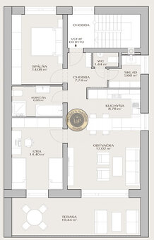 Na predaj–3-izbový byt vo výstavbe s terasou-Stará Ľubovňa - 3