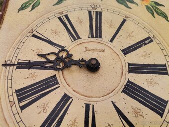 Starožitné maľované nástenné hodiny Junghans - 3