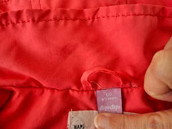 Ružový kabátik veľkosť 122 - 3