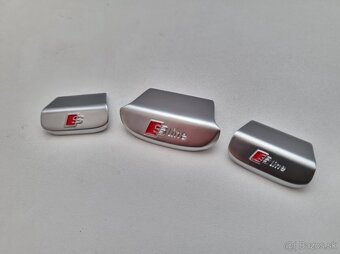 AUDI SLINE LOGO EMBLEM ZNAK DO VOLANTU - 3