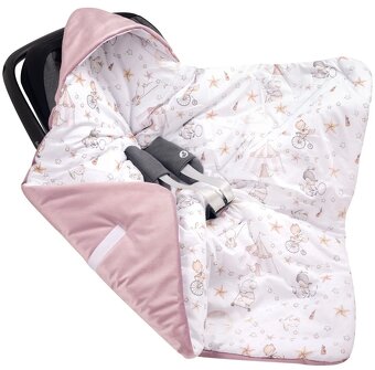 Velvet deka do autosedačky/ vajíčka - 3