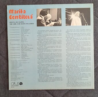 Dievča do dažďa Marika Gombitová LP 1982 OPUS EX- - 3