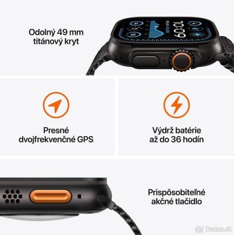 PREDÁM APPLE WATCH ULTRA 2 BLACK - 3