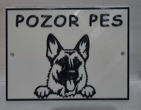 Tabulka POZOR PES - 3