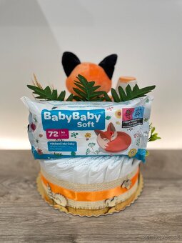 Plienková torta Líštička (lesné zvieratká) - 3