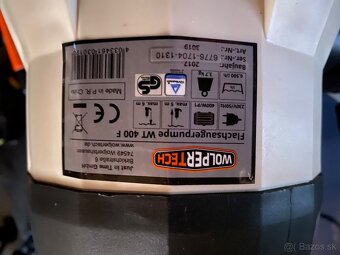 Kalove cerpadlo - Wolpertech WT 400 F - 3