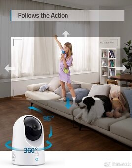 2x Eufy Smart Vnútorná Bezpečnostná Kamera - 3