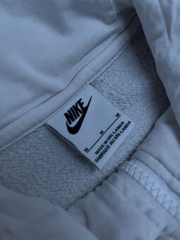 Biela Nike mikina na zips - 3