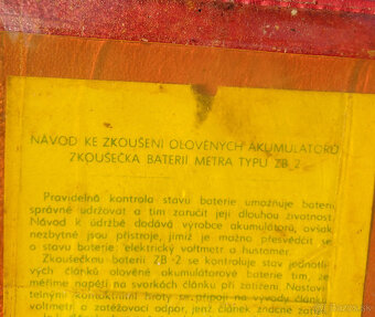 Zkousecka baterii metra typu ZB2 - 3