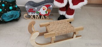 Vianočný set dekorácií – Santa, stromček, sane, welcome tabu - 3