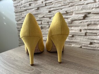 Žlté lodičky Tamaris - 3