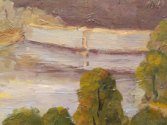 Obraz S. Novák, horská Přehrada, olej plátno 60x80 - 3