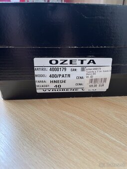 Pánske kožené topánky zn. OZETA, veľ. 40 - 3