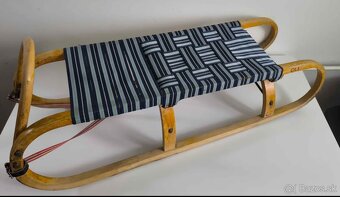 Drevene sanky s predlzenym sedakom - 3