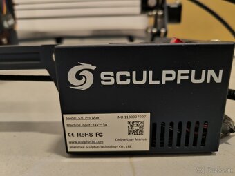 Sculpfun S30 Pro Max 20W laserová gravírovačka + Mecpow H48 - 3