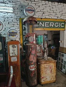 Starý benzínový stojan Esso 1932, původní, rare - 3