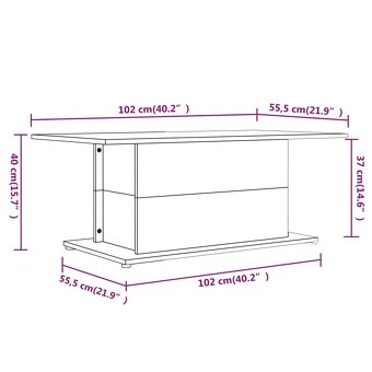 Konferenčný stolík, tmavý dub 102x55,5x40 cm NOVÝ - 3