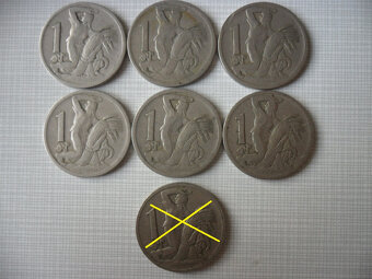Mince  Prvá republika -  1 koruna - 3