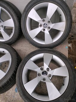 4ks alu disky orig. Škoda 5x112 r17 225/45 5mm - 3