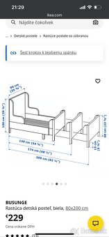 Detská rastúca postel ikea - 3