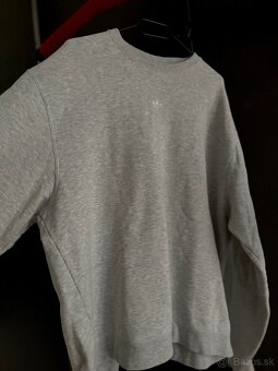 Sivá pánska mikina Adidas vo veľkosti XL - 3