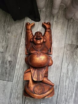 Original Drevený Buddha 60cm vysoké - 3
