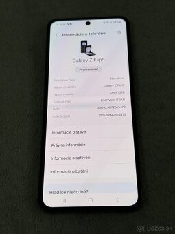 Predám Samsung Galaxy Z Flip 5 8GB Rám 256GB Black - 3