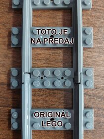 100+ ks LEGO Vlak - Rovné koľajnice - 3