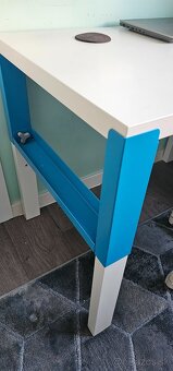 Písací stôl a stolička modrá - Ikea Pahl/Orfjall - 3