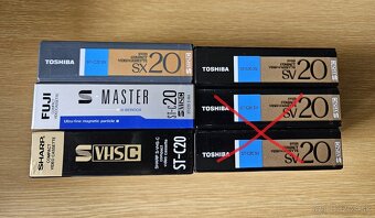 FUJI-SHARP-TOSHIBA Profi kamerové videokazety S-VHS-C - 3