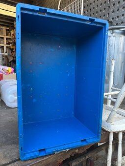 Plastové bedničky+kovová paleta+dekel - 3