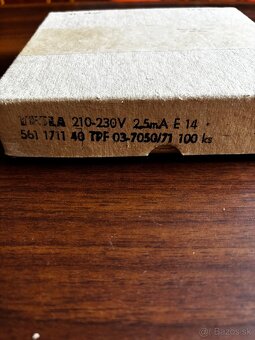 Tesla dútnavky E14 210-230V 100ks - 3