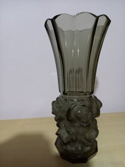 Sklenena Art deco vaza - 3