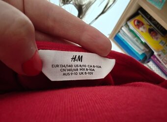 Džersejové šaty s výkrojom na chrbte H&M 134/140 - 3