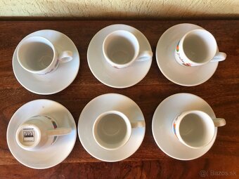 Elegantné šálky na kávu s podšálkami _ set 6 kusov - 3