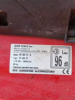 Predám benzínovú kosačku s pojazdom NT 484 - 3