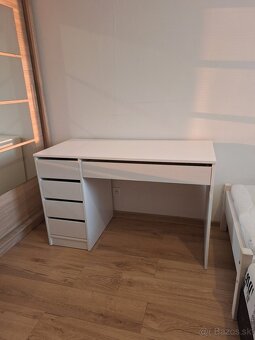 biely matný písací stôl Ada - 3