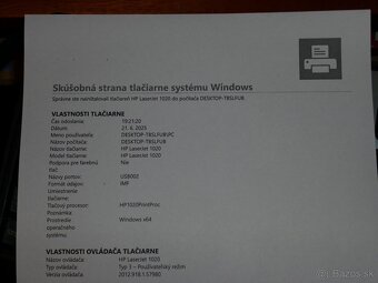 Predám čiernobielu laserovú tlačiareň HP LaserJet 1020 - 3