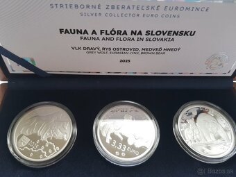 Proof Ag mince - Fauna a flóra na Slovensku - 3x 3,33 Eur - 3