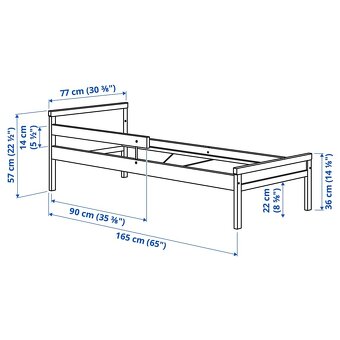 Detská posteľ 70x160 IKEA Sniglar - 3